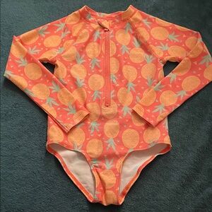 Old Navy Orange Pineapple Kids Rashguard